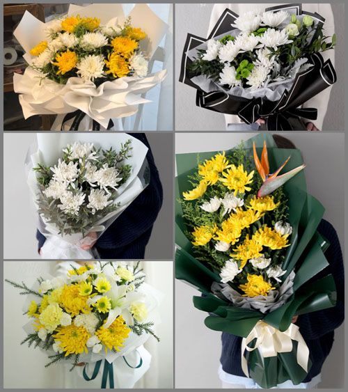 江苏泰州兴化市中堡镇白事花束代送